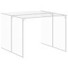 Dog House with Run Anthracite 84.3"x179.9"x71.3" Galvanized Steel