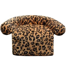 Pet Supplies Plush Kennel Sofa Blanket (Option: Orange Leopard-60x80cm780G)
