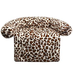 Pet Supplies Plush Kennel Sofa Blanket (Option: Light Leopard-70x90cm890G)